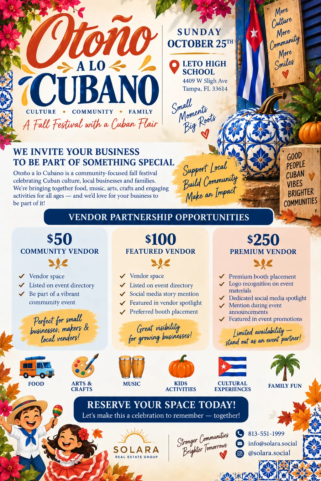 Otoño a lo Cubano Fall Festival Flyer